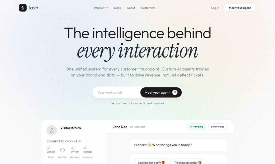 Lasio.ai website